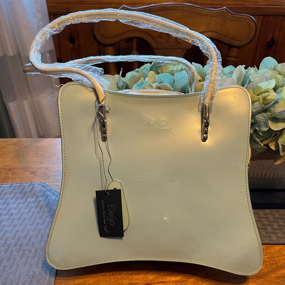 Beijo Light blu and white Shoulder Bag